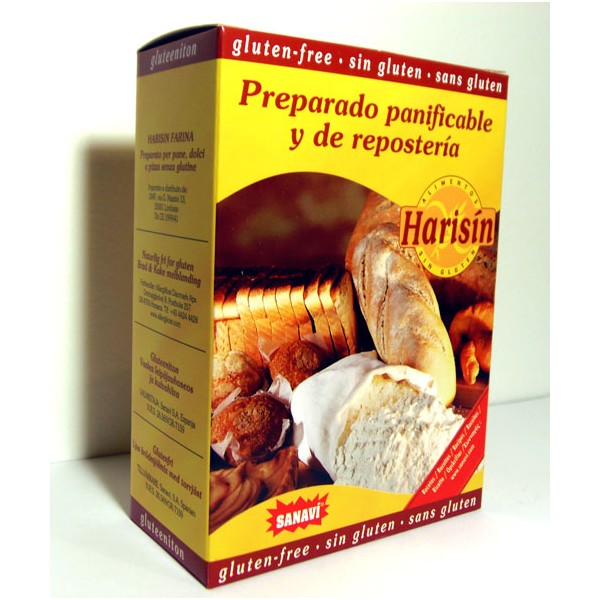 HARISIN PREPARADO PANIFICABLE SIN GLUTEN 500 gr.