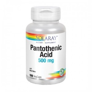PANTOTENIC ACID (VITAMINA B5) 500 mg 100 Caps.