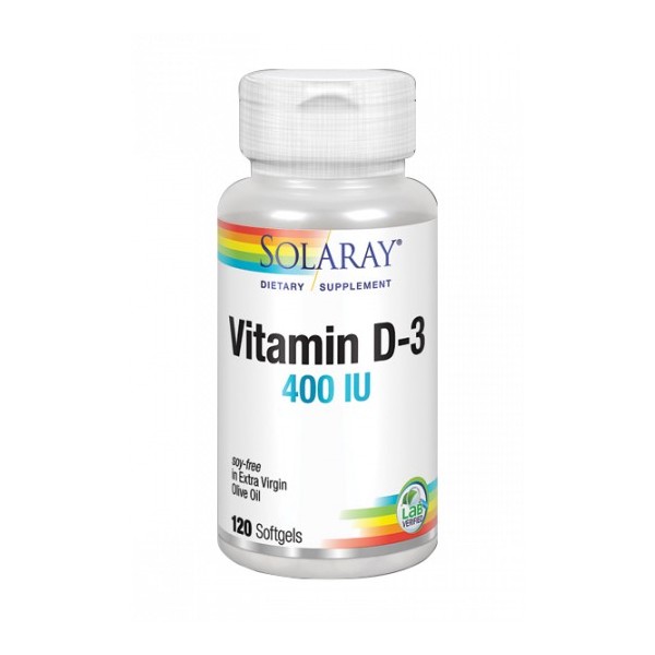 Vitamina D3 400 UI 120 cápsulas