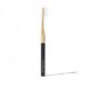 Cepillo dental de bambú con cabezal renovable color negro