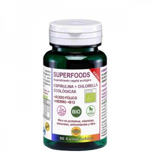 Superfoods Espirulina con Chlorella bio 90 comprimidos
