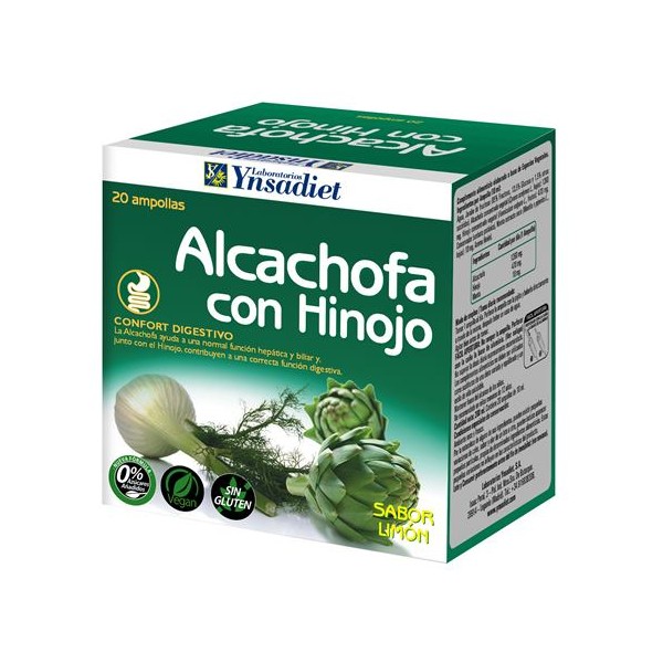 Alcachofa con hinojo 20 ampollas