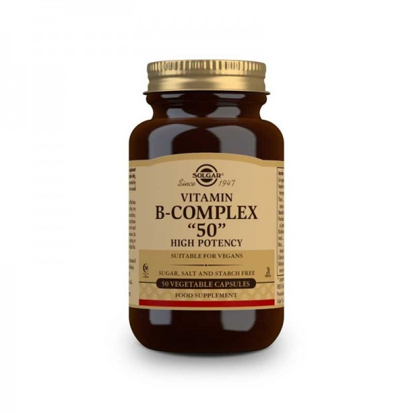 Vitamina B-Complex 50 Alta potencia 50 Cápsulas