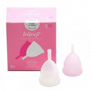 Pack doble 2 copas menstruales Iriscup Talla S