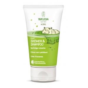 Champú y Gel 2 en 1 Kids Lima Chispeante 150ml.