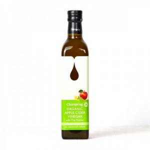 Vinagre de Manzana con Madre  y Matcha-Limón 500 ml.