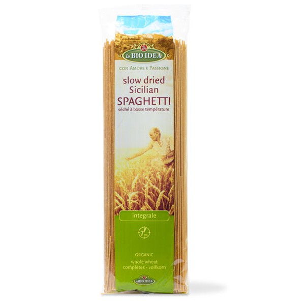 Espaguetis integrales de trigo duro bio 500g