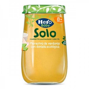 Potito de menestra de verduras y dorada Bio 190gr.