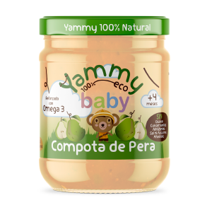 Compota de pera bio 195 g
