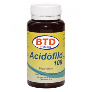 Acidófilo 108 probiótico 60 cápsulas