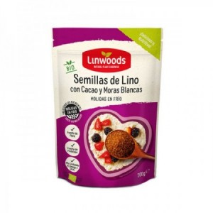 SEMILLAS MOLIDAS DE LINO CACAO Y MORA BIO 200 Grs.