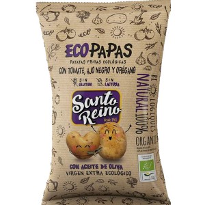 Eco Papas con ajo, tomate y orégano 85 g