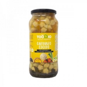 Garbanzo Cocido con Verduras y Alga Kombu BIO 660 Grs.