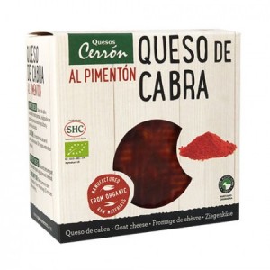 Queso ecológico de cabra al pimentón 300g