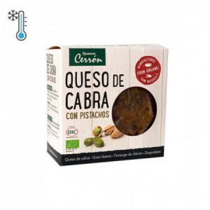 Queso ecológico de cabra con pistachos 300g