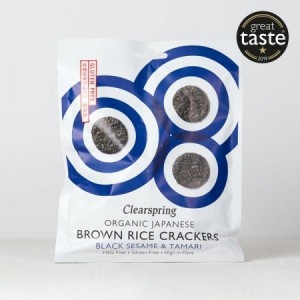 Crackers Brown Rice (Arroz y Sésamo Negro) 40 grs.