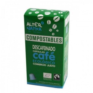 Café descafeinado Bio en cápsulas Nespresso compostables