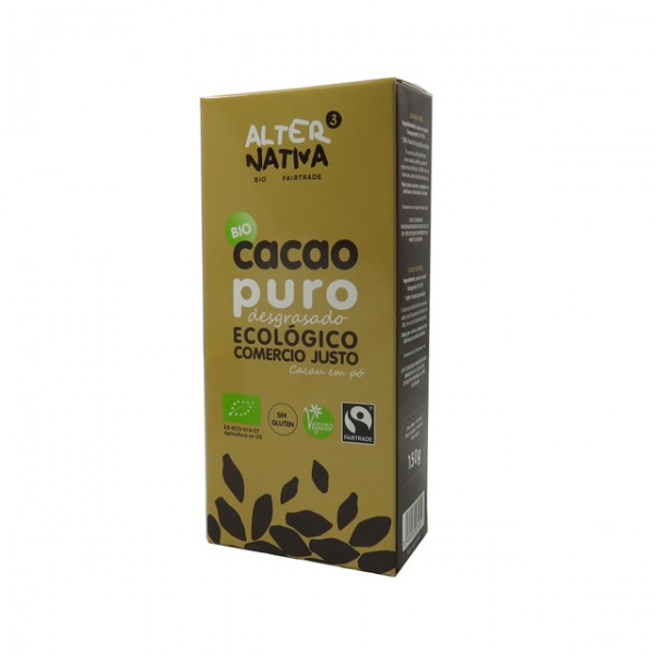 Cacao en polvo desgrasado Bio 150gr.