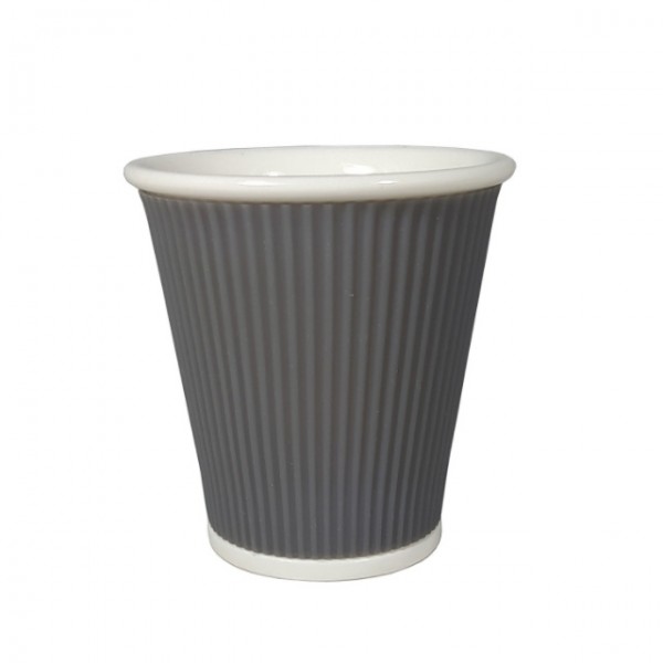 Vaso de cerámica gris 180 ml