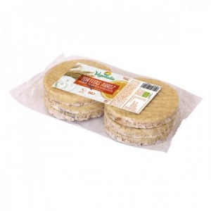 Tortitas de arroz Bio sabor a yogur y naranja 