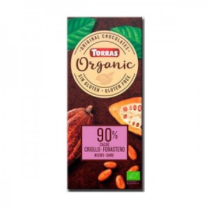 Chocolate negro 90% bio 100gr