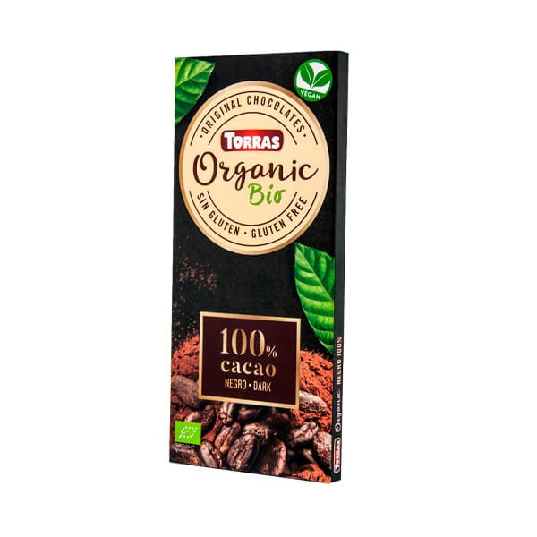 Chocolate negro 100% bio 100gr