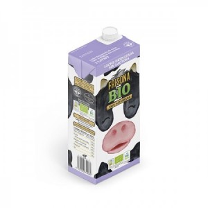 Leche desnatada de vaca sin lactosa bio 1L