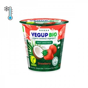 Postre vegano de coco y fresa 140gr