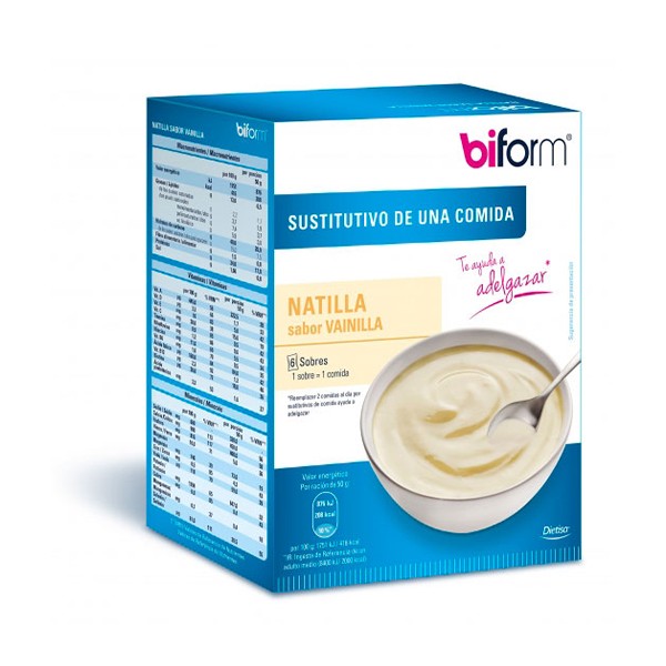 Natillas hipocalóricas sabor vainilla