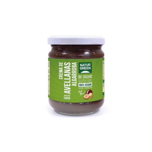 Crema de avellanas y algarroba bio 200 gr