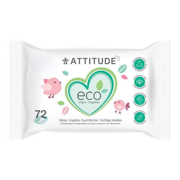 TOALLITAS BEBE 100% BIODEGRADABLES 72 UDS.