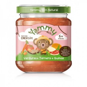 Potito de verduras, ternera y quinoa bio 195g