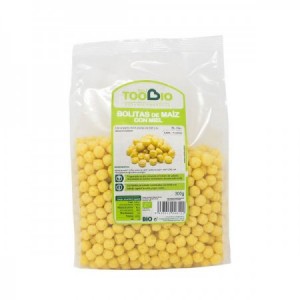 Bolitas de maíz con miel bio 300 grs.