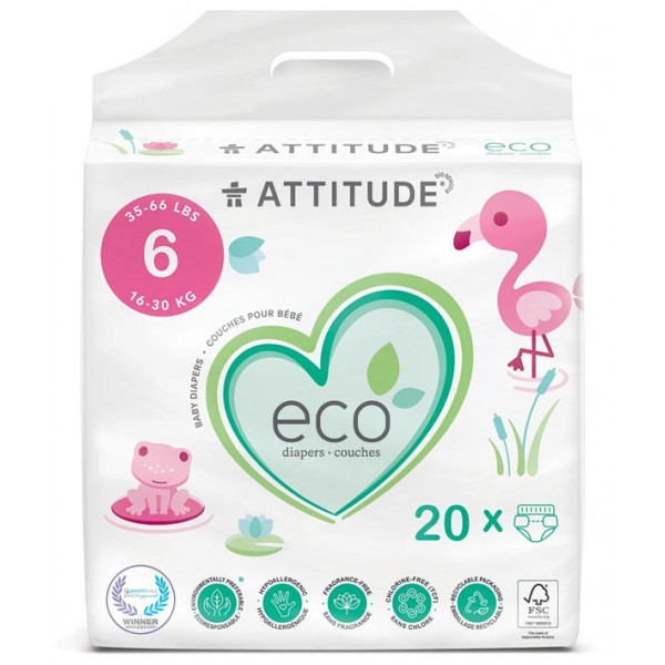 Pañales talla 6 (de 16 a 30 kg) 20 unidades