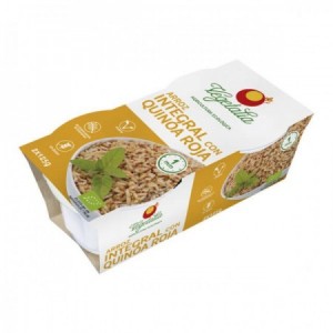 Vasitos de arroz integral y quino roja Bio 2x125gr