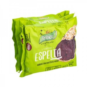 Tortitas de espelta y chocolate bio