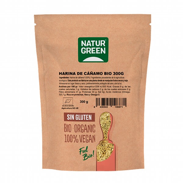 Harina de cáñamo bio 300gr