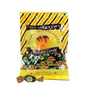 Caramelos de propóleo con miel bolsa 60 gr.