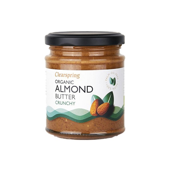 Mantequilla de almendra suave crunchy bio 170gr