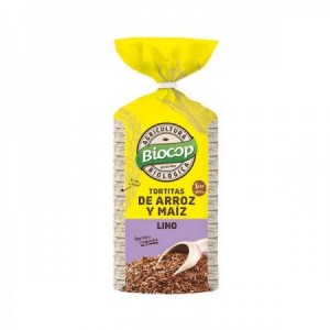Tortitas de arroz, maíz y semillas de lino bio 200g