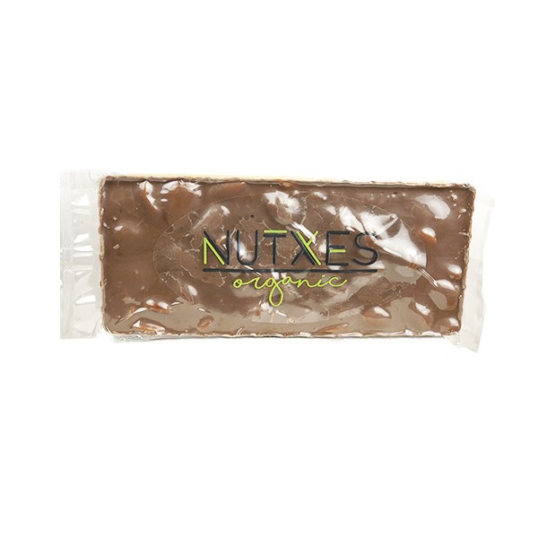 Turrón de chocolate con leche y almendras bio 200gr