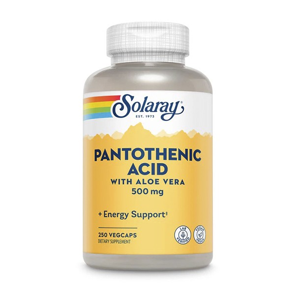 PANTOTENIC ACID (VITAMINA B5) 500 mg 100 Caps.