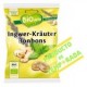 Caramelos rellenos jengibre y hierbas Biodeta 75 g