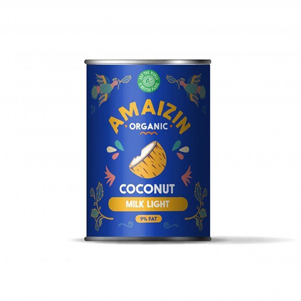 Leche de coco light 9% bio 400 ml.