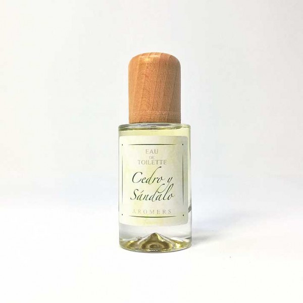 Agua de colonia con spray aroma a Cedro y Sándalo 50ml