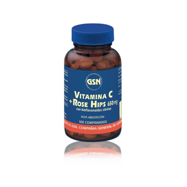 Vitamina C Rose Hips 100 comprimidos