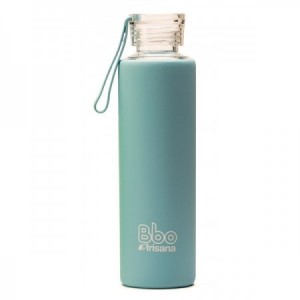 BOTELLA BOROSILICATO FUNDA SILICONA 550 Ml. - AZUL