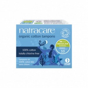 TAMPON ECOLOGICO REGULAR SIN APLICADOR 10 UNID.