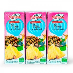 Zumo Exprimido 100% de Piña Minibrik 200 ml BIO