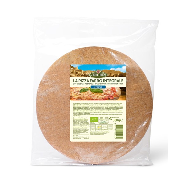Bases de pizza de espelta integral bio